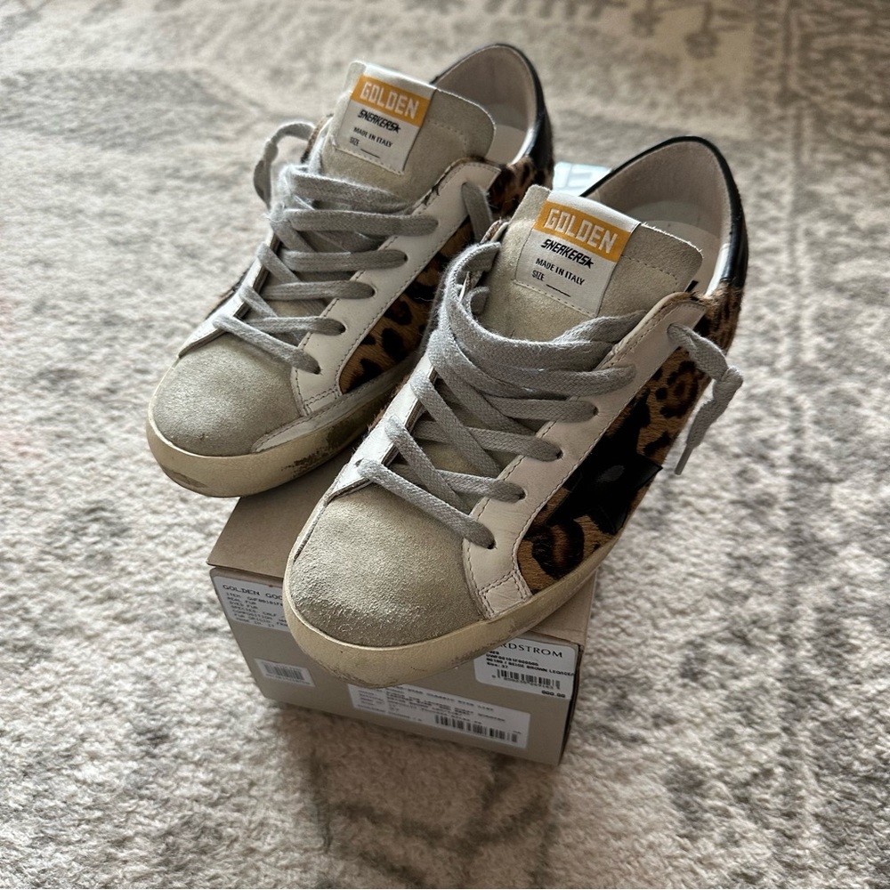 Golden Goose Superstar low-top sneaker in leopard